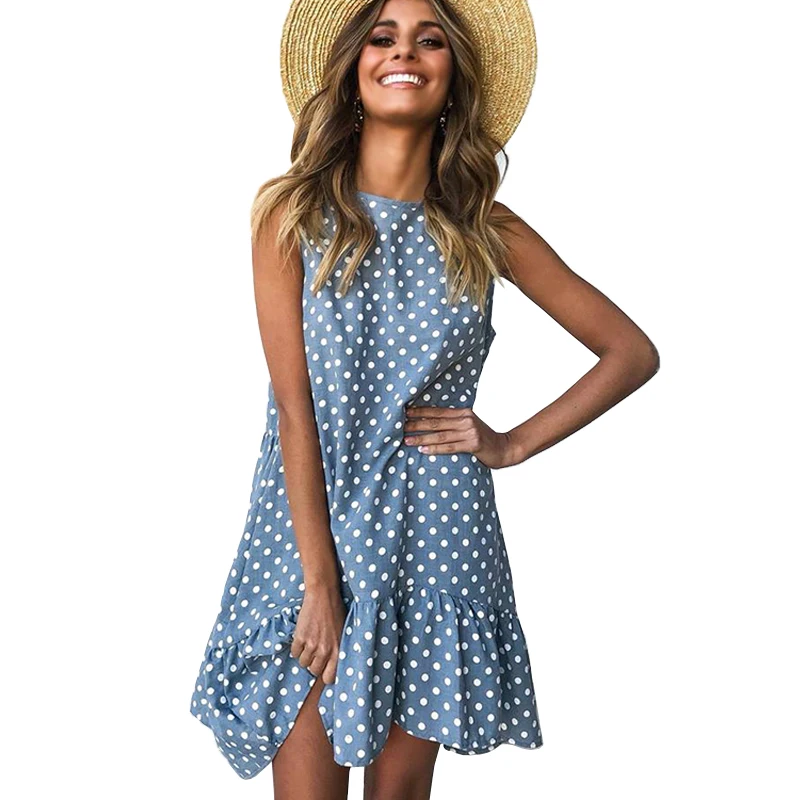 Plus Size Dress For Women 2019 New Fashion Ruffles Tank Chiffon Summer Dress Sleeveless Polka Dot Print Party Dresses Vestidos
Plus Size Dress For Women 2019 New Fashion Ruffles Tank Chiffon Summer Dress Sleeveless Polka Dot Print Party Dresses Vestidos