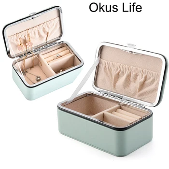 Travel Jewelry Packing Box Girl Cosmetic Makeup Organizer Leather Jewelry Storage Box Earrings Rings Organizer Jewellry Case
Travel Jewelry Packing Box Girl Cosmetic Makeup Organizer Leather Jewelry Storage Box Earrings Rings Organizer Jewellry Case