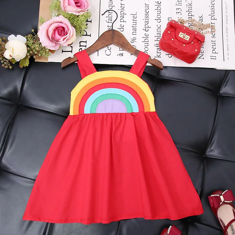 2019 Toddler Baby Girls Braces Dress Summer Cotton Rainbow Pattern Tops With Straps Girls Sundress Sweet Kids Dresses For Girls
2019 Toddler Baby Girls Braces Dress Summer Cotton Rainbow Pattern Tops With Straps Girls Sundress Sweet Kids Dresses For Girls