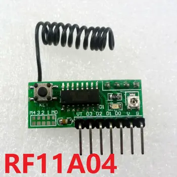 RF11A04 3-5V 433MHz 4Ch Decode Module Wireless RF Receiver Delay Board for EV1527 PT2262 SC2262 remote control Relay door sensor
RF11A04 3-5V 433MHz 4Ch Decode Module Wireless RF Receiver Delay Board for EV1527 PT2262 SC2262 remote control Relay door sensor