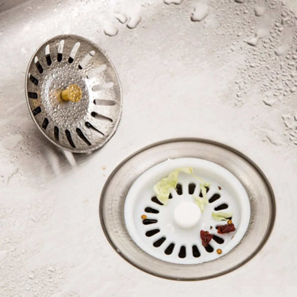 Stainless Steel Kitchen Sink Strainer Bathroom Shower Drain Sink Drains Cover Basin Colander Sewer Hair Filter Strainer Plugs
Stainless Steel Kitchen Sink Strainer Bathroom Shower Drain Sink Drains Cover Basin Colander Sewer Hair Filter Strainer Plugs