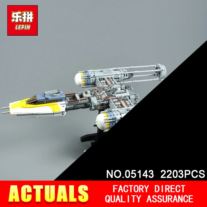 Lepin 05143 2203Pcs STAR The 75181 New Y-wing Starfighter Set Model Building Blocks Bricks DIY Toys Kids Gifts WARS
Lepin 05143 2203Pcs STAR The 75181 New Y-wing Starfighter Set Model Building Blocks Bricks DIY Toys Kids Gifts WARS