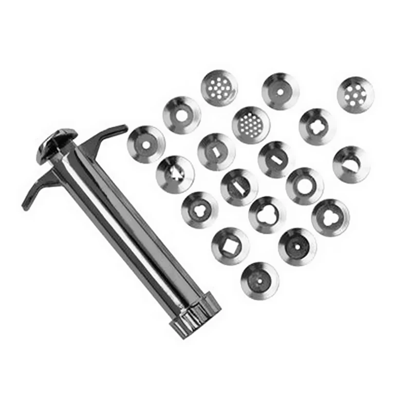 Practical Stainless Steel Sugar Paste Extruder Craft Gun with 19 Tips Sugar Craft Fondant Cake Sculpture Polymer Clay To Hogard
Practical Stainless Steel Sugar Paste Extruder Craft Gun with 19 Tips Sugar Craft Fondant Cake Sculpture Polymer Clay To Hogard