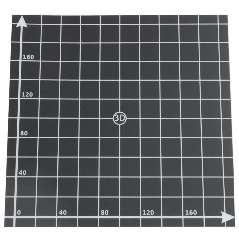 3D Printer Heat Hot Bed Sticker Coordinate Printed 220x220mm Hot Bed Surface Sticker Black for 3D Printer Parts
3D Printer Heat Hot Bed Sticker Coordinate Printed 220x220mm Hot Bed Surface Sticker Black for 3D Printer Parts