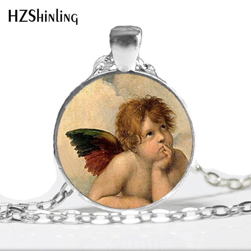 Фото Женское ожерелье с подвеской в виде ангела Рафаэля|necklace angel|angel - купить