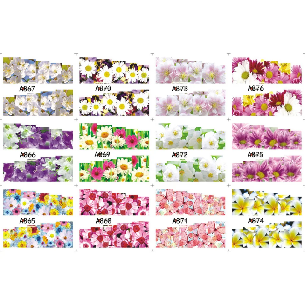 UPRETTEGO 12 PACKS / LOT NAIL ART BEAUTY WATER DECAL SLIDER NAIL FULL COVER MARGUERITE DAISY BLODWEN COREOPSIS A865-876
UPRETTEGO 12 PACKS / LOT NAIL ART BEAUTY WATER DECAL SLIDER NAIL FULL COVER MARGUERITE DAISY BLODWEN COREOPSIS A865-876