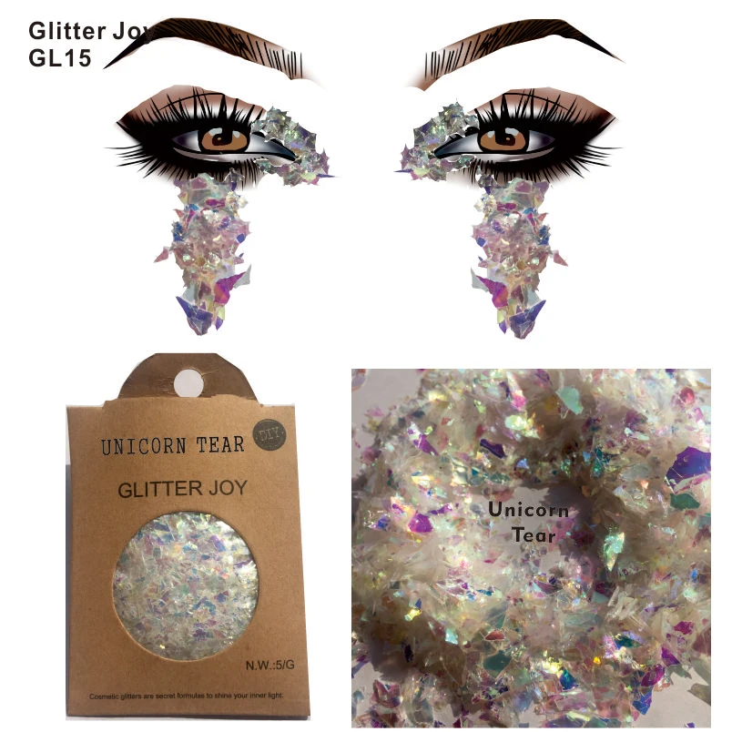GL15 one pack of Shiny Fragment Unicorn Tear Inspired Body and Eye Glitter Festival can be Sparkle on Night Club and Party
GL15 one pack of Shiny Fragment Unicorn Tear Inspired Body and Eye Glitter Festival can be Sparkle on Night Club and Party