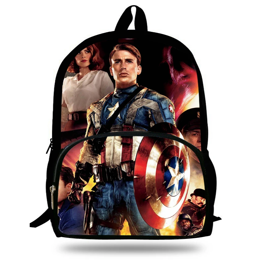 16-inch Mochila infantil Menino The Avengers Bag Captain America Backpack Kids School Bags For Boys Age 7-13 Children Backpack
16-inch Mochila infantil Menino The Avengers Bag Captain America Backpack Kids School Bags For Boys Age 7-13 Children Backpack