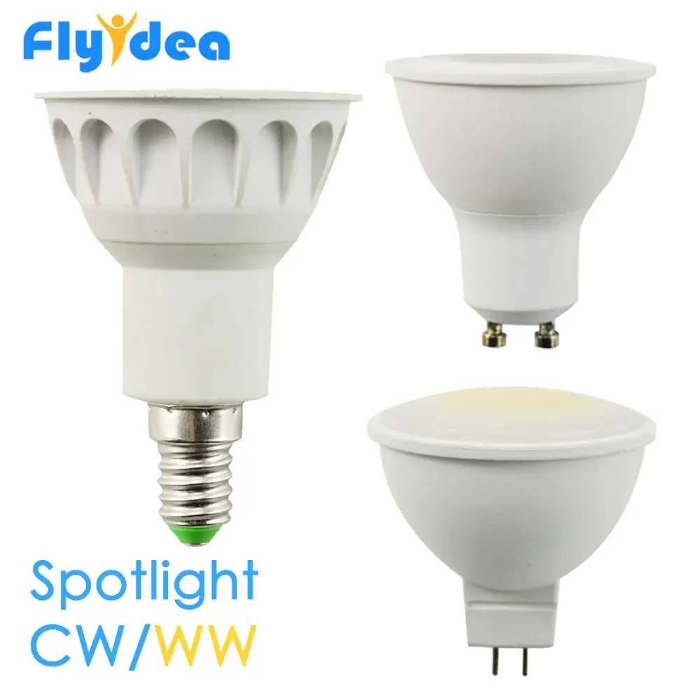 Spotlight Indoor LED Lighting Lamp AC 12V Warm/Cool White 5W COB LED Spotlight Bulb 110-265V GU10 MR16 E14 Corridor Living Room
Spotlight Indoor LED Lighting Lamp AC 12V Warm/Cool White 5W COB LED Spotlight Bulb 110-265V GU10 MR16 E14 Corridor Living Room