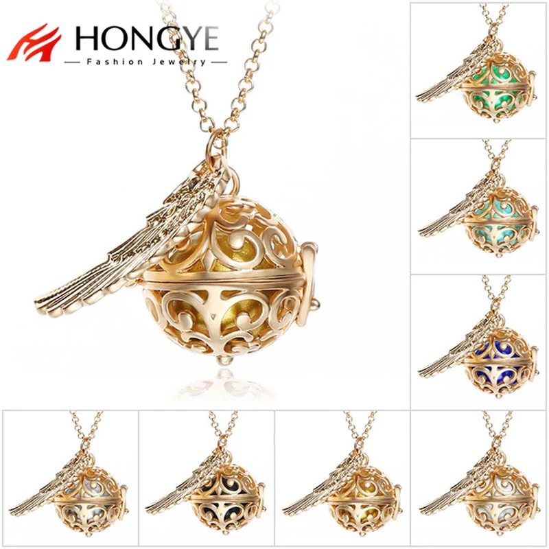 New Pendant Necklace Pregnancy Balls Bola with Cage Angel Ball Baby Chime Hollow Out Metal Chain Necklaces & Pendants for Women
New Pendant Necklace Pregnancy Balls Bola with Cage Angel Ball Baby Chime Hollow Out Metal Chain Necklaces & Pendants for Women