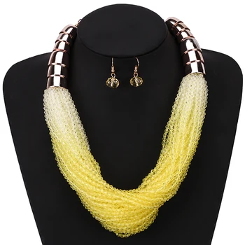 Wholesale 5 Pcs Gradient Color Arylic Necklace Earrings Set Bohemian Strand African Beads Jewelry Sets Women Costume Duftgold
Wholesale 5 Pcs Gradient Color Arylic Necklace Earrings Set Bohemian Strand African Beads Jewelry Sets Women Costume Duftgold