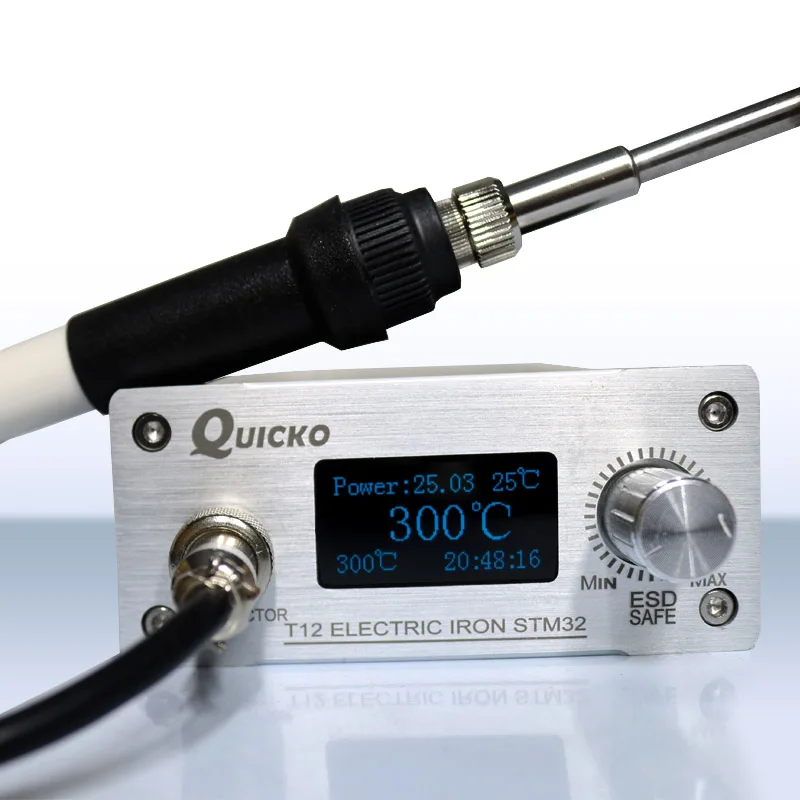 QUICKO T12 STM32/CKS OLED паяльная станция готовой V3.1/1 3 Дисплей цифровой Температура