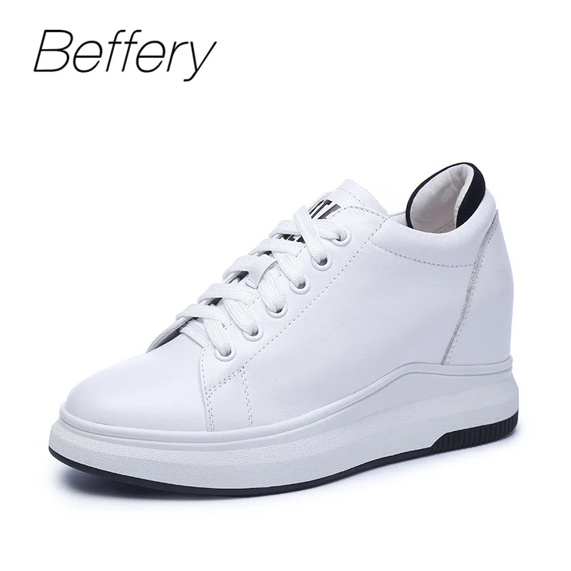 Beffery/весенне-летняя женская повседневная обувь из натуральной кожи см на