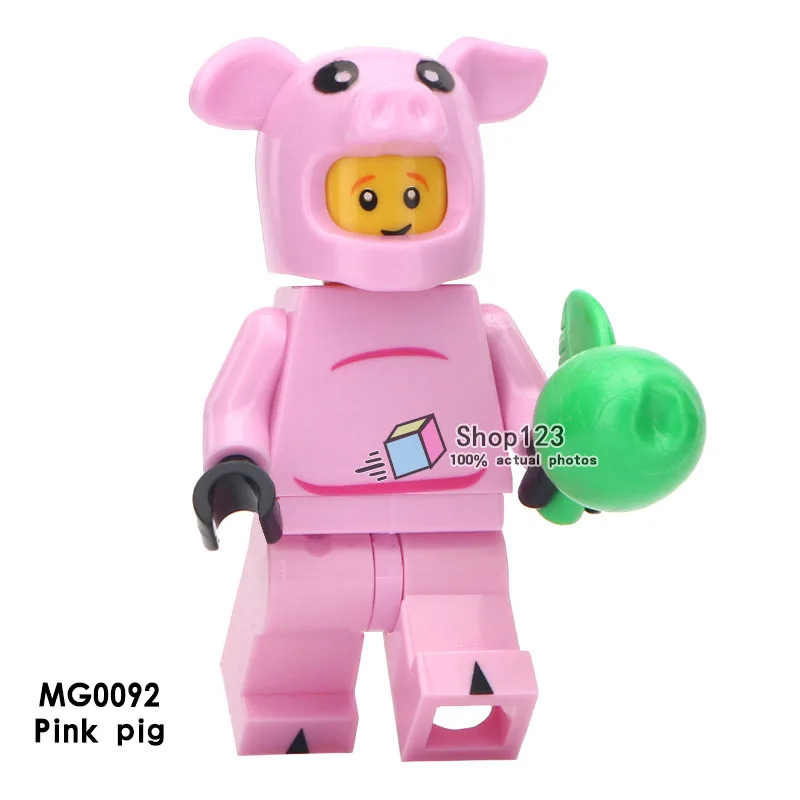 Single Sale Lovely Cartoon Animal Pink Pig Model For Girls Gifts Legoings Doll Minifigured Building Blocks For Children Toys
Single Sale Lovely Cartoon Animal Pink Pig Model For Girls Gifts Legoings Doll Minifigured Building Blocks For Children Toys