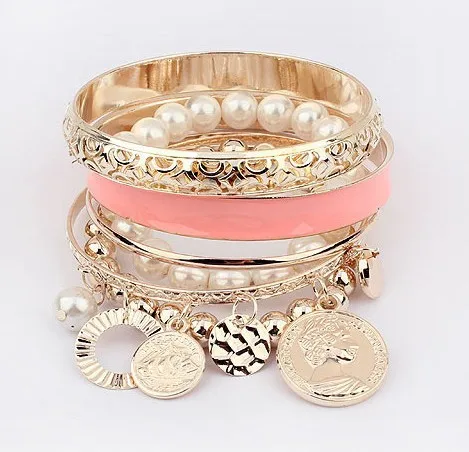 Pulseiras Hollow Pearl Coins Element Avatar Statement Bracelet Femme Charm Multilayer Bracelets Bangles FashioJewelry WomenB1003
Pulseiras Hollow Pearl Coins Element Avatar Statement Bracelet Femme Charm Multilayer Bracelets Bangles FashioJewelry WomenB1003