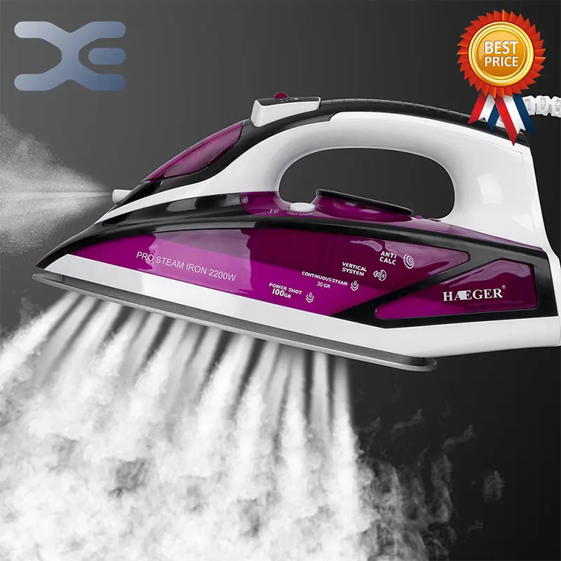 2 Colors 2200W Handheld Portable Electric Steam Iron For Clothes High Quality Ceramic Soleplate HA-1270
2 Colors 2200W Handheld Portable Electric Steam Iron For Clothes High Quality Ceramic Soleplate HA-1270