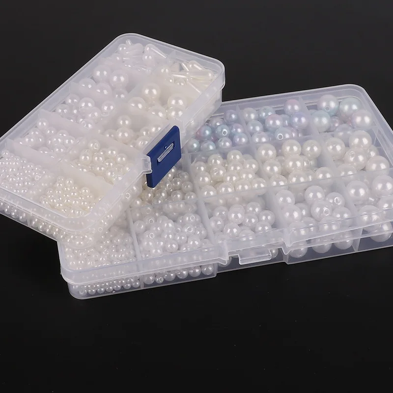 600pcs/1300pcs Mixed Size Plastic ABS Imitation Peral Beads Box Light Color Round Loose Beads for DIY Jewelry Finding Making
600pcs/1300pcs Mixed Size Plastic ABS Imitation Peral Beads Box Light Color Round Loose Beads for DIY Jewelry Finding Making