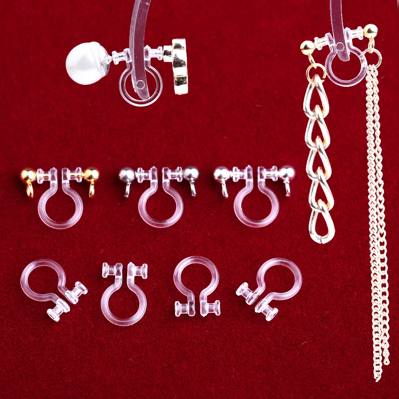 Resin U-shaped ear clip Transparent Invisible Prevent allergy Painless Clip type Pierced female DIY earring accessories
Resin U-shaped ear clip Transparent Invisible Prevent allergy Painless Clip type Pierced female DIY earring accessories