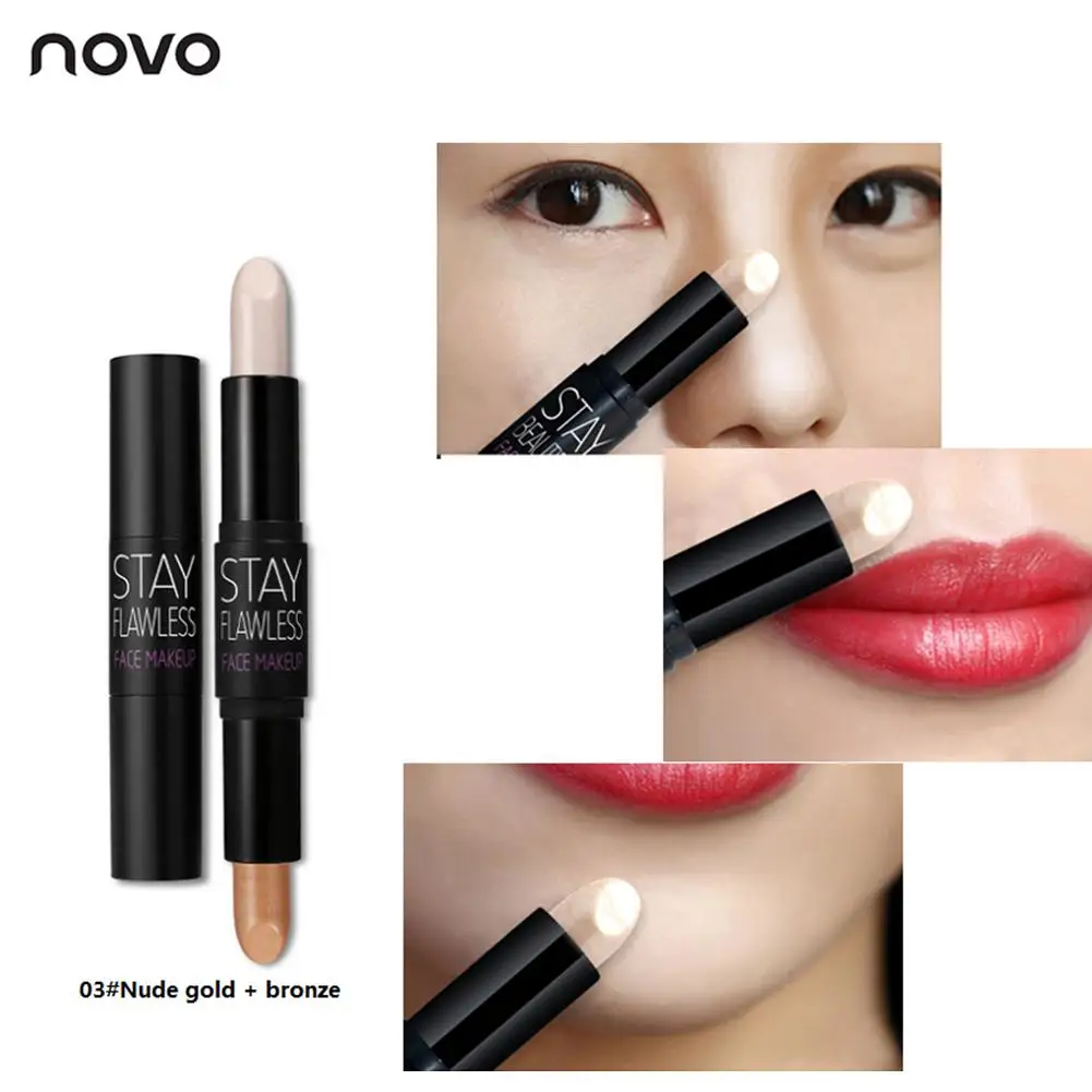 Novo Highlighter Stick 3D Shaping Double Headed Contour Stick Face Concealer Nose Brightening Double-Colored Shadow Stick 40
Novo Highlighter Stick 3D Shaping Double Headed Contour Stick Face Concealer Nose Brightening Double-Colored Shadow Stick 40