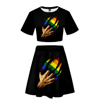 LGBT Same gender loving 3D Women Trend Set two-Piece Women's Fashion Summer New Women's Fashion Casual Cool Summer Fashion Suit
LGBT Same gender loving 3D Women Trend Set two-Piece Women's Fashion Summer New Women's Fashion Casual Cool Summer Fashion Suit