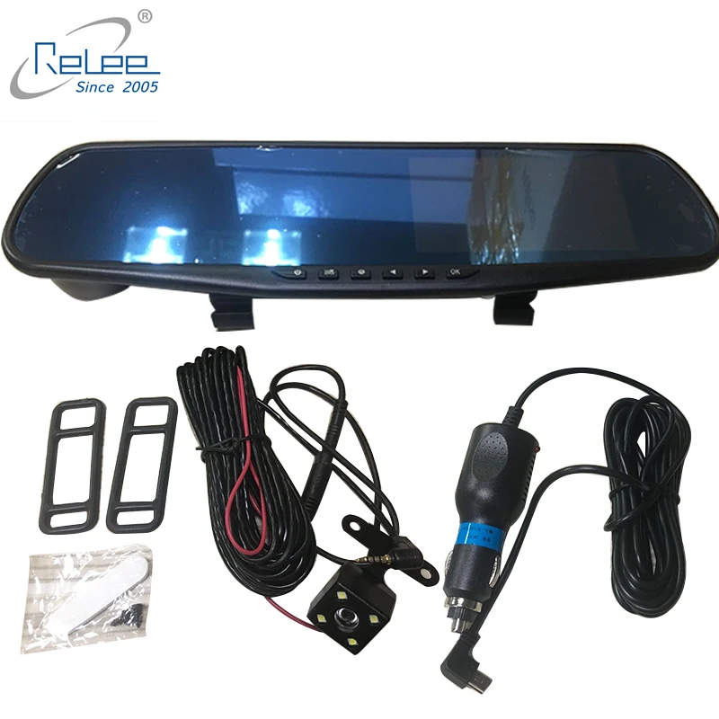 Rearview mirror 4.3 Inch Car Monitor Driving Recorder Camera 1080P HD Car DVR Camera Mirror Rear view Dual Lens Car Driving
Rearview mirror 4.3 Inch Car Monitor Driving Recorder Camera 1080P HD Car DVR Camera Mirror Rear view Dual Lens Car Driving