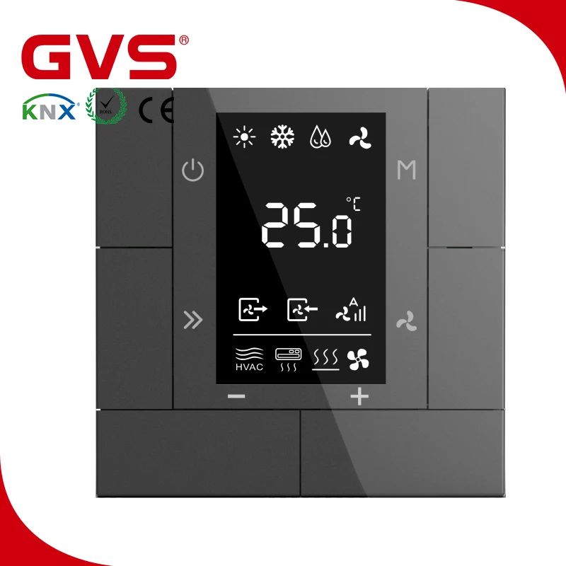 2019 Latest GVS KNX Temperature Panel Room Temperature Controller Smart Home Automation System KNX Multifunctional Thermostat
2019 Latest GVS KNX Temperature Panel Room Temperature Controller Smart Home Automation System KNX Multifunctional Thermostat