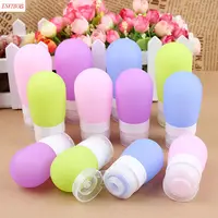 Fashion Candy Color Silicone Travel Bottles Cosmetic Shampoo Lotion Container Tube Squeeze Travel Accessories image