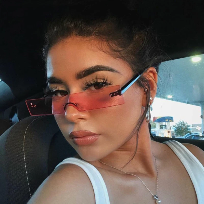 Trending rectangle sunglasses women rimless shades brand designer fashion one piece sun glasses for female male retro oculos
Trending rectangle sunglasses women rimless shades brand designer fashion one piece sun glasses for female male retro oculos