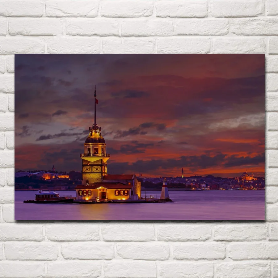 Leander's Maiden's Tower Hagia Sophia istl городской пейзаж фотография украшение для дома