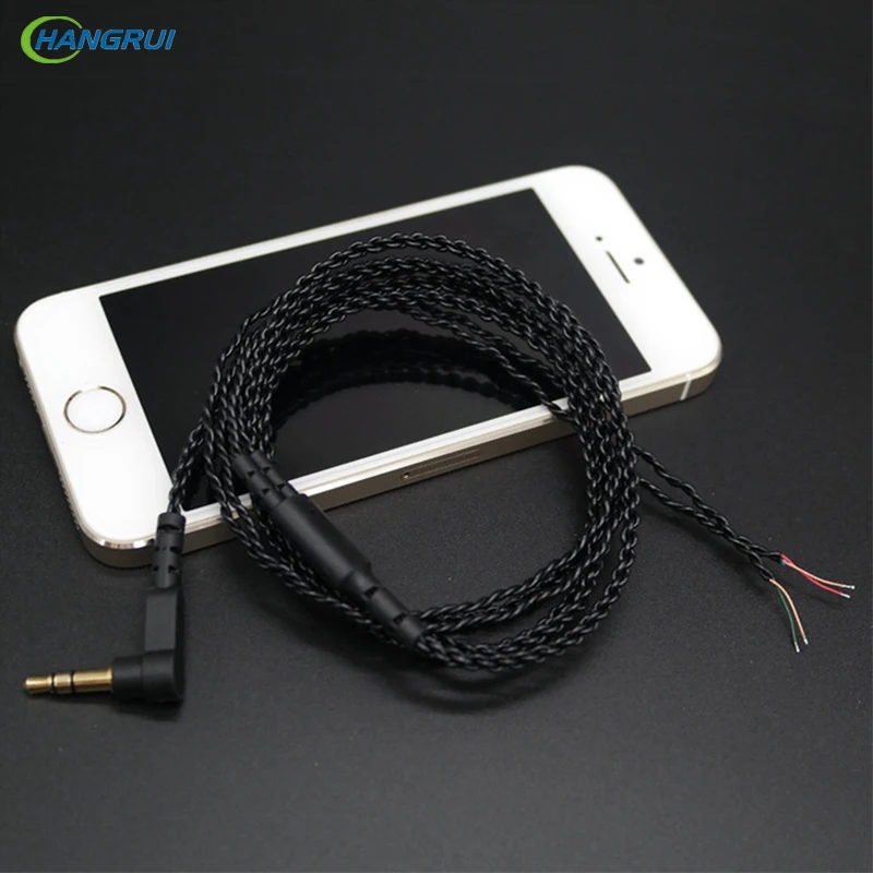 Hangrui High-end DIY MP3 headset twist wire semi-finished earphone Audio Cable Replacement L Bend Plug 3.5mm Jack headphone wire
Hangrui High-end DIY MP3 headset twist wire semi-finished earphone Audio Cable Replacement L Bend Plug 3.5mm Jack headphone wire