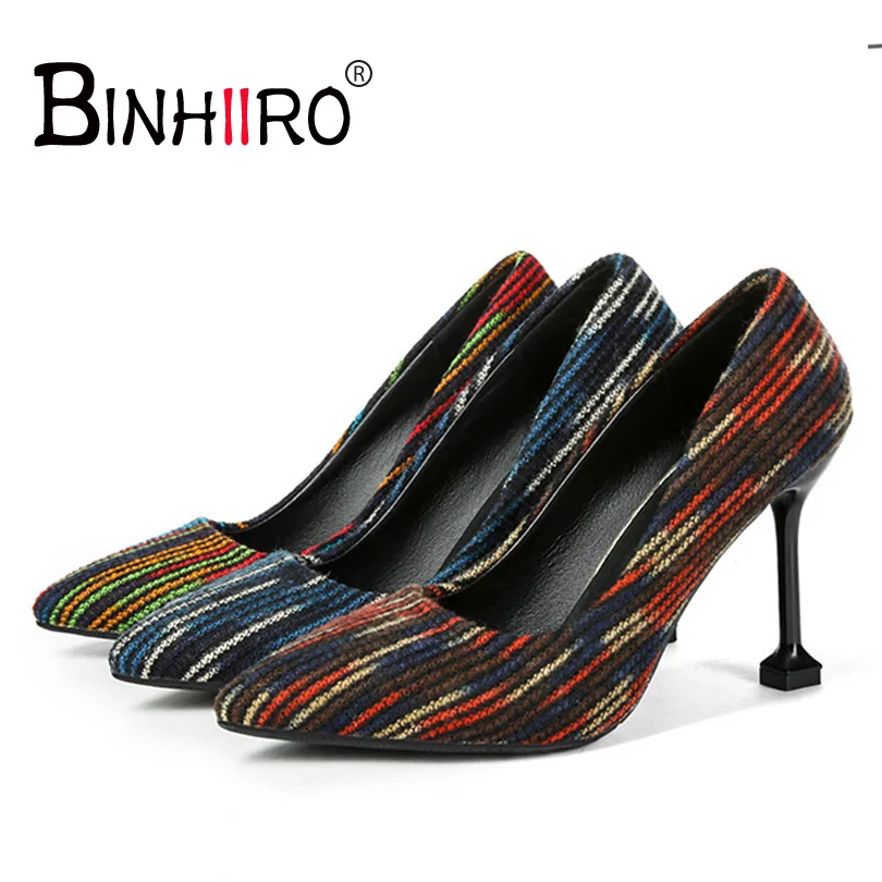 BINHIIRO Spring Pumps Women Shoes Multicolour Flock Pointed Toe Thin Heels Green Pink Size34-39 Side Hollow Pointed Women Pumps
BINHIIRO Spring Pumps Women Shoes Multicolour Flock Pointed Toe Thin Heels Green Pink Size34-39 Side Hollow Pointed Women Pumps