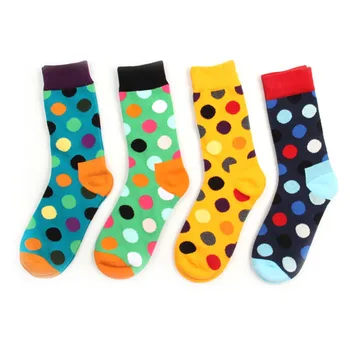 Colorful Round Wave Point Printing All Cotton Socks High Quality Japanese School Style Wind Creative Lovers Men and Women Socks
Colorful Round Wave Point Printing All Cotton Socks High Quality Japanese School Style Wind Creative Lovers Men and Women Socks