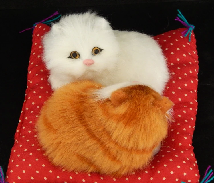 Real hair Electronic Pets Cats Dolls Simulation animal cat toy meowth children's cute pet plush toys model ornaments Xtmas gift
Real hair Electronic Pets Cats Dolls Simulation animal cat toy meowth children's cute pet plush toys model ornaments Xtmas gift