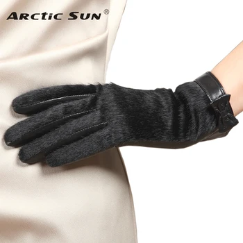Fashion Top Wrist Fur Bowknots Goatskin Genuine Leather Gloves Women Thicken Winter Solid Sheepskin Glove Velvet Lining L152NC
Fashion Top Wrist Fur Bowknots Goatskin Genuine Leather Gloves Women Thicken Winter Solid Sheepskin Glove Velvet Lining L152NC