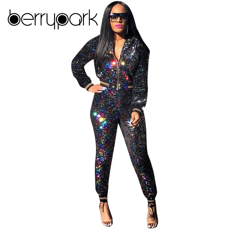 BerryPark Glitter Colourful Diamond Tracksuit 2019 Winter Women Zipper Coat + Pants Two Piece Set Sport Outfit Drop Shipping
BerryPark Glitter Colourful Diamond Tracksuit 2019 Winter Women Zipper Coat + Pants Two Piece Set Sport Outfit Drop Shipping