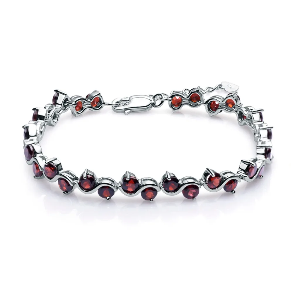 GEM'S BALLET Genuine 925 Sterling Silver Bracelets & Bangles For Women 11.79Ct Natural Red Garnet Gemstone Bracelet Fine Jewelry
GEM'S BALLET Genuine 925 Sterling Silver Bracelets & Bangles For Women 11.79Ct Natural Red Garnet Gemstone Bracelet Fine Jewelry