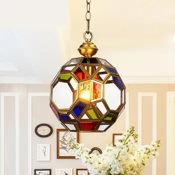 Hallway Porch colorful Pendant Lamp Retro America Style Glass ball Copper Hanging lamp Home Industrial Lighting E27 led Lustres
Hallway Porch colorful Pendant Lamp Retro America Style Glass ball Copper Hanging lamp Home Industrial Lighting E27 led Lustres