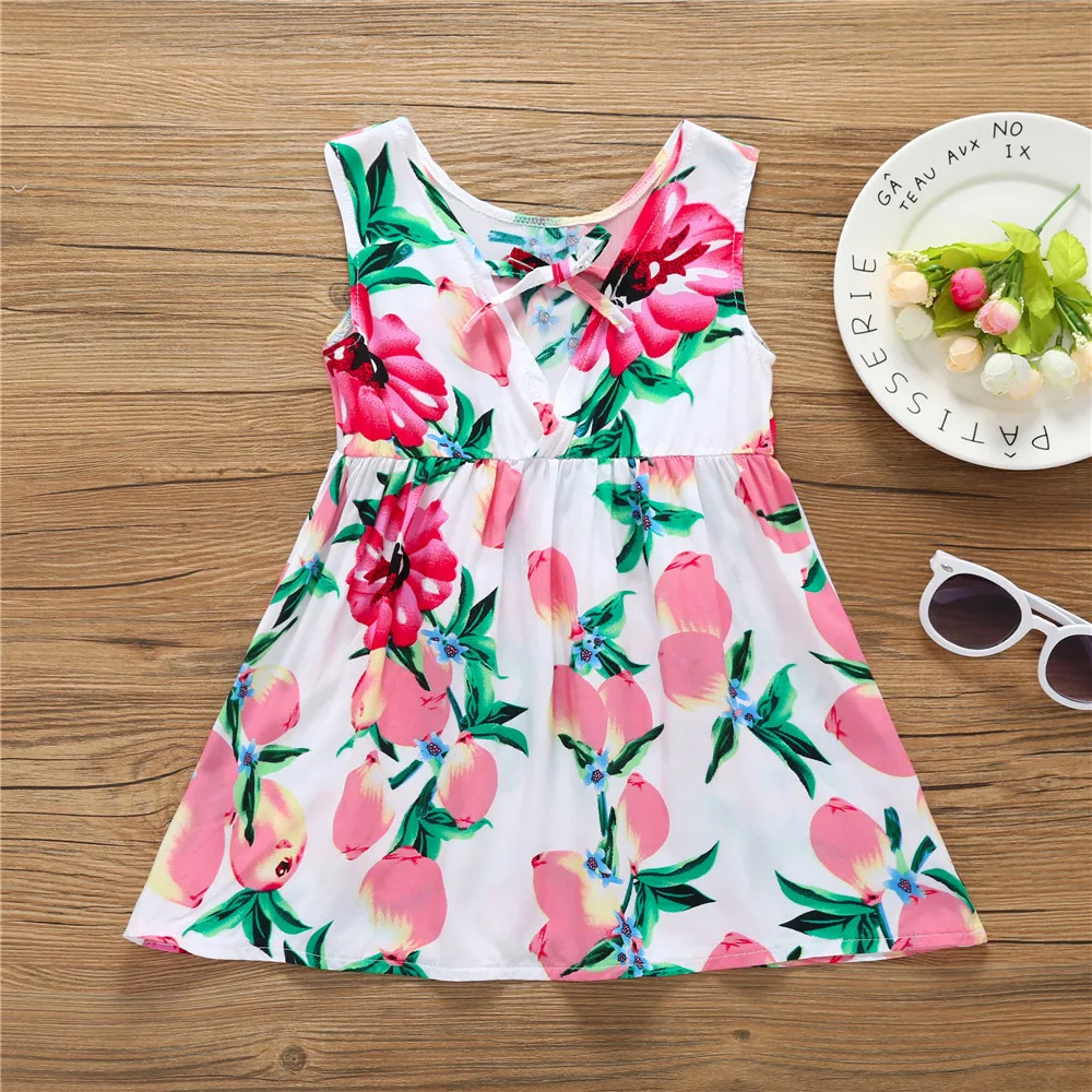 Children Girl Casual Dress Summer Kids Costume Toddler Baby Cotton Sleeveless Dresses Girl Flower Printed One-piece Clothing
Children Girl Casual Dress Summer Kids Costume Toddler Baby Cotton Sleeveless Dresses Girl Flower Printed One-piece Clothing