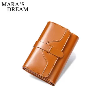 Mara's Dream Wallet Female Genuine Oil Leather Women Wallets Solid Color Short Hasp Small Wallet Women Purse Card Holder Wallets
Mara's Dream Wallet Female Genuine Oil Leather Women Wallets Solid Color Short Hasp Small Wallet Women Purse Card Holder Wallets