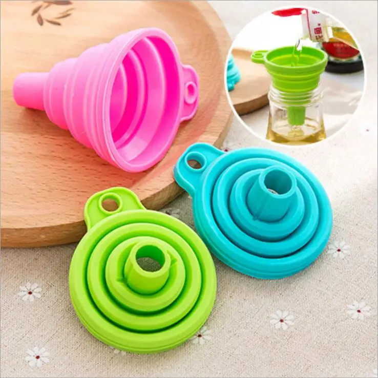 Food-grade Silicone Foldable Funnel Mini Liquid Dispensing Collapsible Style Funnel Folding Portable Funnels Kitchen Tool
Food-grade Silicone Foldable Funnel Mini Liquid Dispensing Collapsible Style Funnel Folding Portable Funnels Kitchen Tool