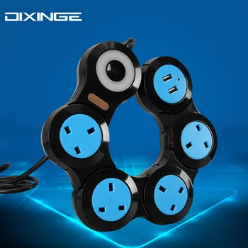 UK Standard 2/3/4 Socket with 2USB Output Plug Board Rotary Deformable Creative Office Power Arrangement
UK Standard 2/3/4 Socket with 2USB Output Plug Board Rotary Deformable Creative Office Power Arrangement