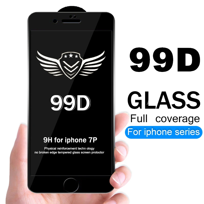 99D Curved Edge Tempered Glass for iPhone 7 8 Plus XR XS MAX 5D Glass For iPhone X 6 6s Plus Full Cove Screen Protector Film
99D Curved Edge Tempered Glass for iPhone 7 8 Plus XR XS MAX 5D Glass For iPhone X 6 6s Plus Full Cove Screen Protector Film