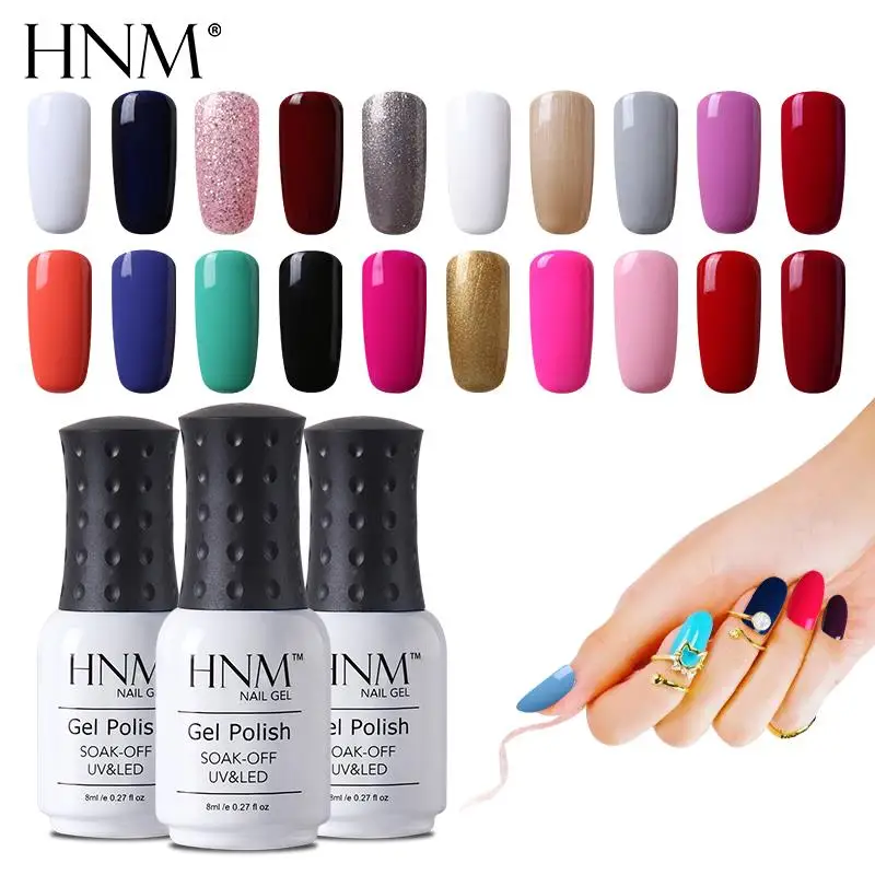 HNM 8ML UV Nail Gel Long Lasting Gel Nail Polish Pure Color Paint Gellak Hybrid Varnish Lucky Lacquer Stamping LED Lamp Nail Gel
HNM 8ML UV Nail Gel Long Lasting Gel Nail Polish Pure Color Paint Gellak Hybrid Varnish Lucky Lacquer Stamping LED Lamp Nail Gel