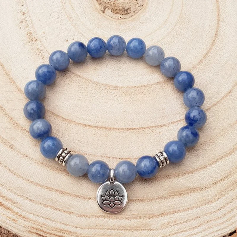Blue Aventurine Stretchy Bracelet Lotus Flower Charm Bracelet Buddha Yoga Meditation Bracelet For Men Gift
Blue Aventurine Stretchy Bracelet Lotus Flower Charm Bracelet Buddha Yoga Meditation Bracelet For Men Gift