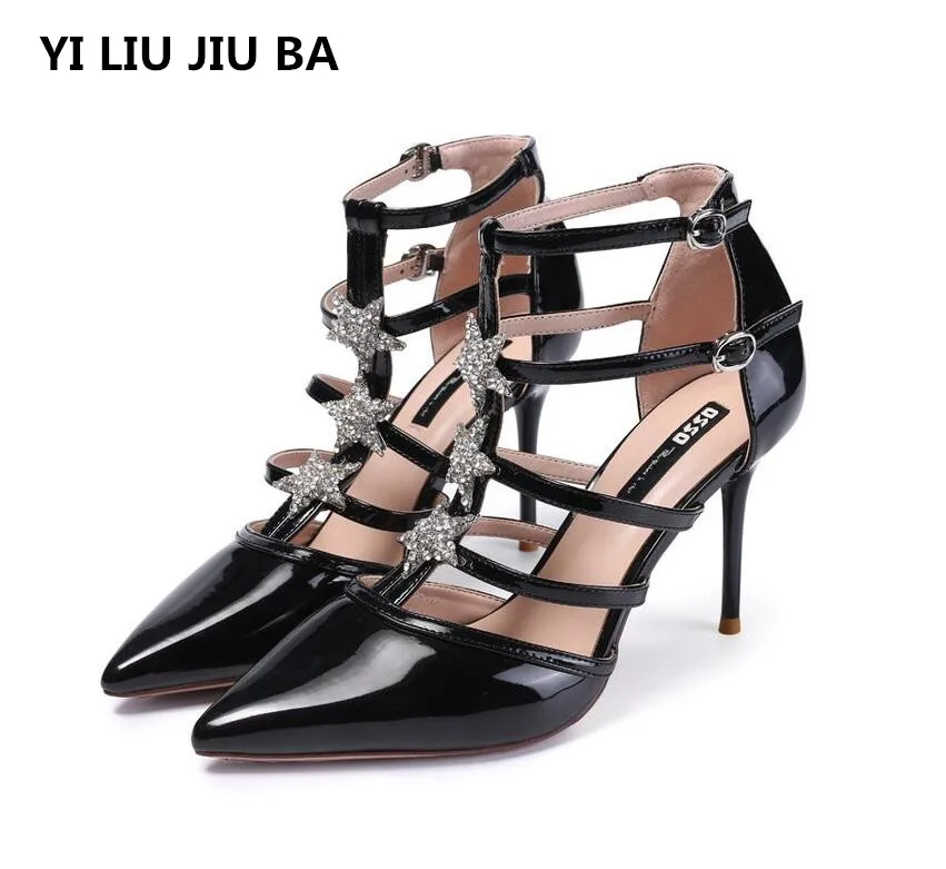 high quality Summer Sandals Women shoes High Heels Buckle Strap fashion Hollow Rhinestone Sexy Party Wedding Shoes women **522
high quality Summer Sandals Women shoes High Heels Buckle Strap fashion Hollow Rhinestone Sexy Party Wedding Shoes women **522