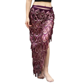 Women Belly Dance Costume Sequins Long Skirt Dress Belt Hip Scarf Wrap Dance Wear Accessories Bellydance Mermaid Tassel Skirts
Women Belly Dance Costume Sequins Long Skirt Dress Belt Hip Scarf Wrap Dance Wear Accessories Bellydance Mermaid Tassel Skirts