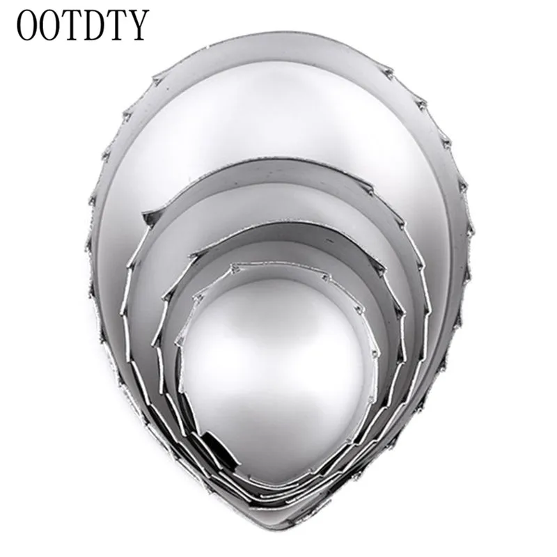4pcs/set Rose Leaf Shaped Cookie Cutter Mold Fondant Tool Stainless Steel Cake Decorating Mould Home Kitchen Gadgets
4pcs/set Rose Leaf Shaped Cookie Cutter Mold Fondant Tool Stainless Steel Cake Decorating Mould Home Kitchen Gadgets