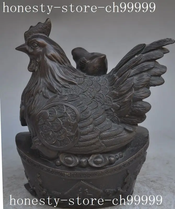 Crafts statue chinese fengshui bronze wealth money coin yuanbao Hen Chick lucky fu statue halloween
Crafts statue chinese fengshui bronze wealth money coin yuanbao Hen Chick lucky fu statue halloween