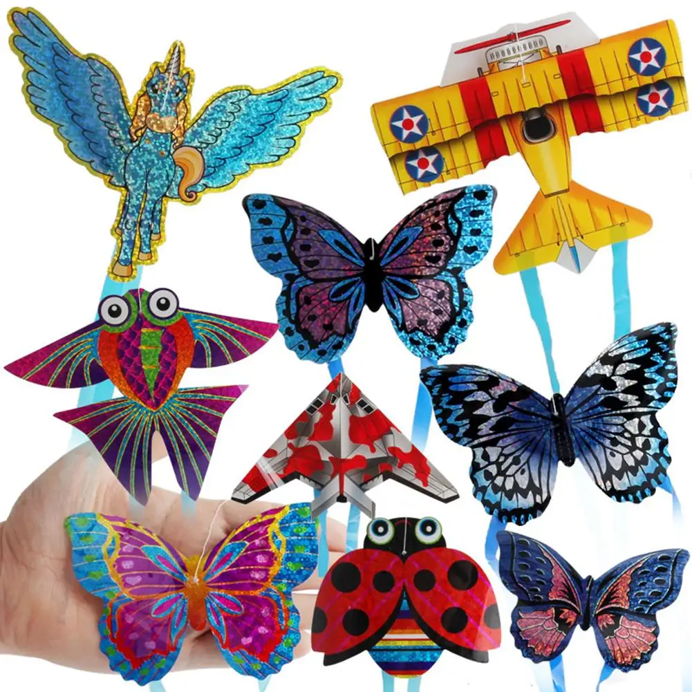 Mini Kites Aircraft Flying Toys Cartoon Insect Butterfly Plane DIY Outdoor Sports Kite Children Interactive Fun Flying Toys
Mini Kites Aircraft Flying Toys Cartoon Insect Butterfly Plane DIY Outdoor Sports Kite Children Interactive Fun Flying Toys