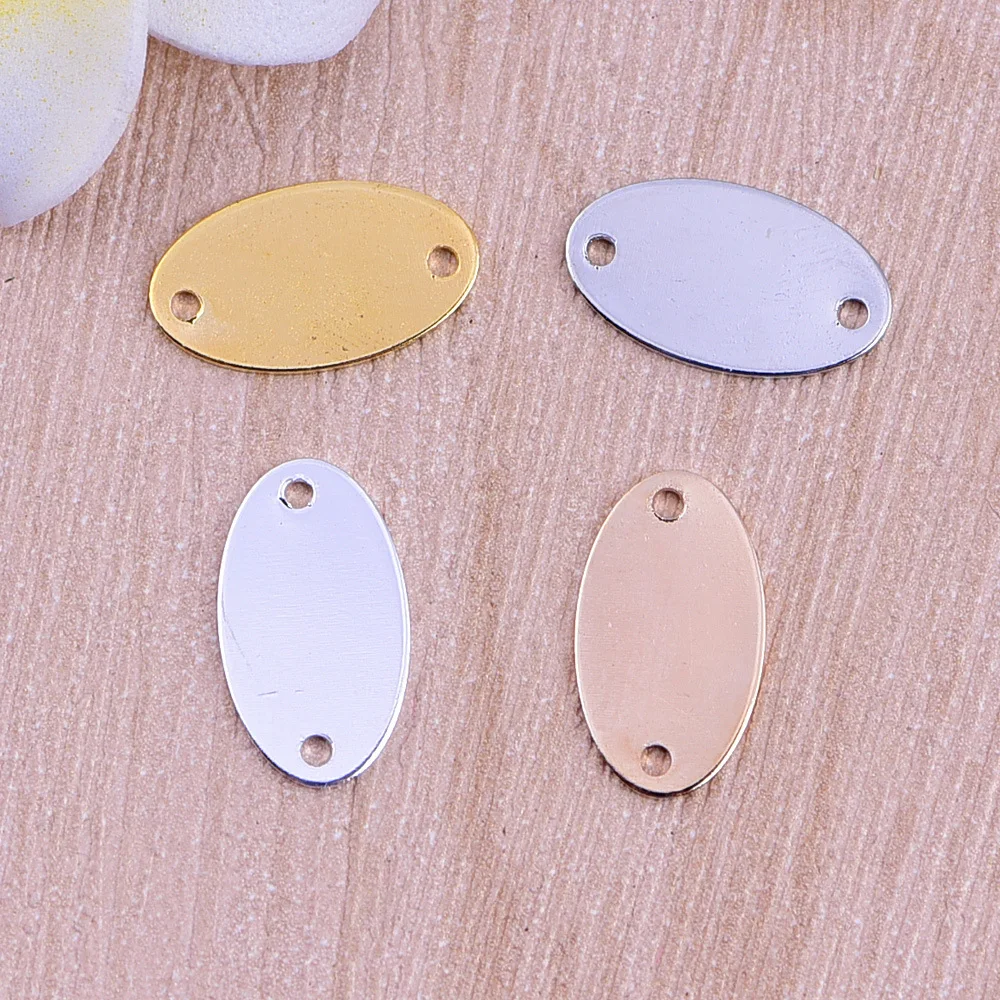 50pcs/lot copper material gold color blank Oval shape with two hole charm pendant accessories for bracelet DIY jewelry making
50pcs/lot copper material gold color blank Oval shape with two hole charm pendant accessories for bracelet DIY jewelry making